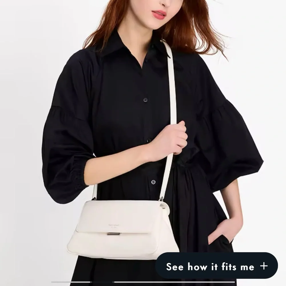 kate spade White Leather Shoulder Bag